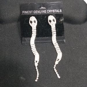 Finest Genuine Crystals Earrings